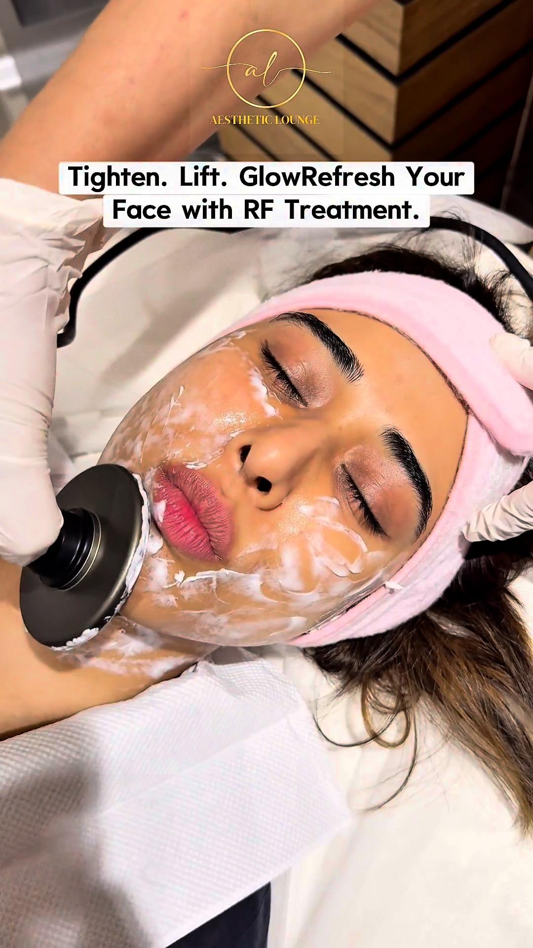 Medicated facial in progress