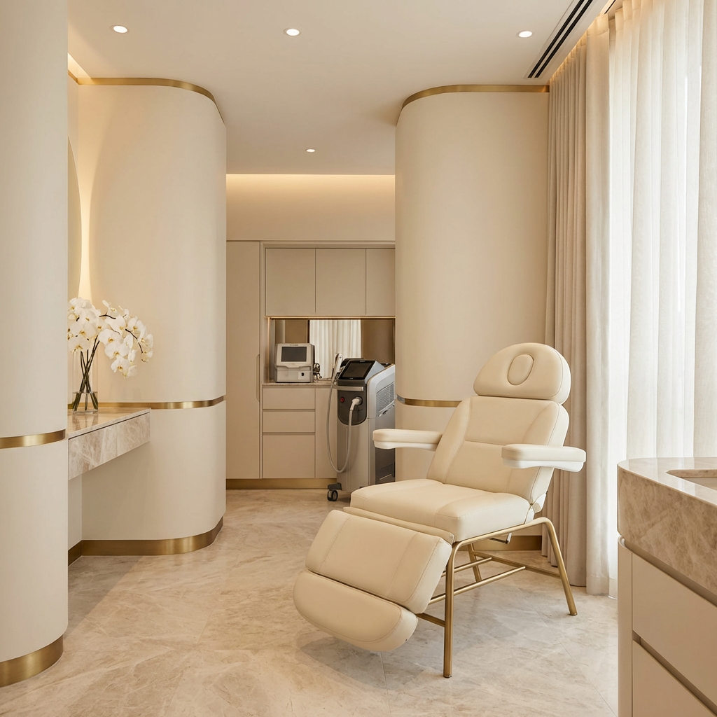 Aesthetic Lounge clinic interior — luxury medical aesthetics in DHA Lahore